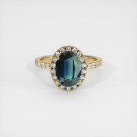 3.24 Ct. Sapphire Ring, 14K Yellow Gold 1