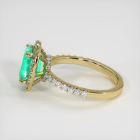 1.70 Ct. Emerald Ring, 18K Yellow Gold 4