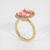 9.05 Ct. Sapphire Ring, 18K Yellow Gold 2