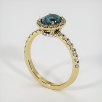 1.03 Ct. Sapphire Ring, 18K Yellow Gold 2