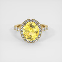 5.04 Ct. Sapphire Ring, 18K Yellow Gold 1