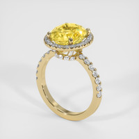 5.04 Ct. Sapphire Ring, 18K Yellow Gold 2