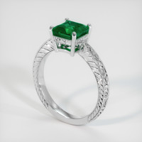 2.07 Ct. Emerald Ring, Platinum 950 2