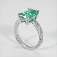3.72 Ct. Emerald Ring, Platinum 950 2