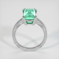 3.72 Ct. Emerald Ring, Platinum 950 3