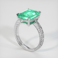 4.73 Ct. Emerald Ring, Platinum 950 2