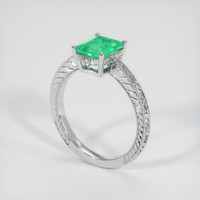 1.38 Ct. Emerald Ring, Platinum 950 2