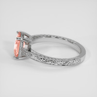 1.68 Ct. Padparadscha Sapphire Ring, Platinum 950 4