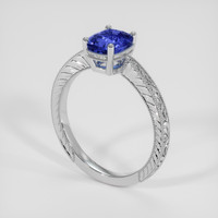 1.53 Ct. Blue Sapphire Ring, Platinum 950 2