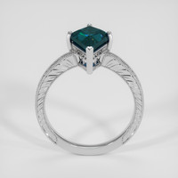 2.11 Ct. Greenish Blue Sapphire Ring, Platinum 950 3