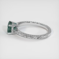 1.75 Ct. Bluish Green Sapphire Ring, Platinum 950 4