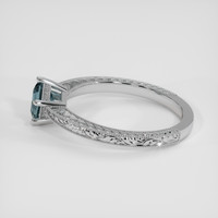 1.17 Ct. Greyish Blue Sapphire Ring, Platinum 950 4