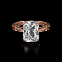 3.51 Ct. Sapphire Ring, 18K Rose Gold 1