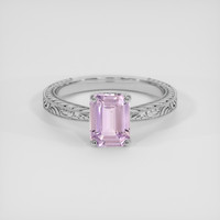 1.61 Ct. Pinkish Purple Sapphire Ring, 10K White Gold 1