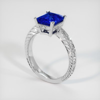 1.97 Ct. Sapphire Ring, 14K White Gold 2