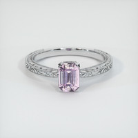 1.11 Ct. Purplish Pink Sapphire Ring, 14K White Gold 1
