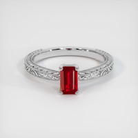 Ruby Ring 0.75 Ct., 14K White Gold Preview