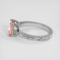 1.68 Ct. Padparadscha Sapphire Ring, 14K White Gold 4