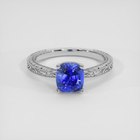 1.79 Ct. Blue Sapphire Ring, 14K White Gold 1