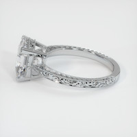 2.87 Ct. White Sapphire Ring, 14K White Gold 4