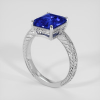 5.06 Ct. Blue Sapphire Ring, 18K White Gold 2