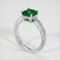 2.07 Ct. Emerald Ring, 18K White Gold 2