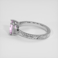 1.61 Ct. Pinkish Purple Sapphire Ring, 18K White Gold 4