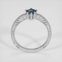 1.17 Ct. Greyish Blue Sapphire Ring, 18K White Gold 3