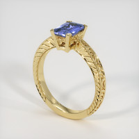 0.95 Ct. Blue Sapphire Ring, 10K Yellow Gold 2