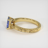 0.95 Ct. Blue Sapphire Ring, 10K Yellow Gold 4