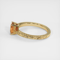 1.36 Ct. Orangish Brown Sapphire Ring, 10K Yellow Gold 4