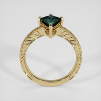 1.13 Ct. Greenish Blue Sapphire Ring, 10K Yellow Gold 3