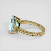 7.82 Ct. Sky Blue Topaz Ring, 14K Yellow Gold 4