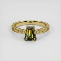1.55 Ct. Bi Color Sapphire Ring, 14K Yellow Gold 1