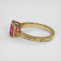 2.09 Ct. Purplish Pink Sapphire Ring, 14K Yellow Gold 4