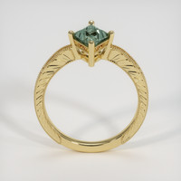 1.16 Ct. Bluish Green Sapphire Ring, 14K Yellow Gold 3