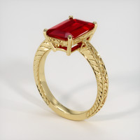 3.06 Ct. Ruby Ring, 14K Yellow Gold 2