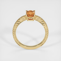 1.36 Ct. Orangish Brown Sapphire Ring, 14K Yellow Gold 3