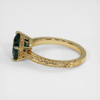 1.66 Ct. Greenish Blue Sapphire Ring, 18K Yellow Gold 4