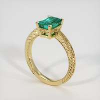 1.90 Ct. Emerald Ring, 18K Yellow Gold 2
