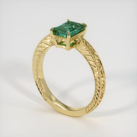1.58 Ct. Emerald Ring, 18K Yellow Gold 2