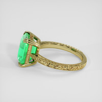 3.31 Ct. Emerald Ring, 18K Yellow Gold 4