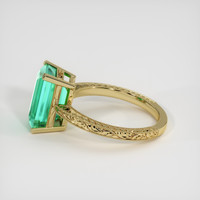 3.72 Ct. Emerald Ring, 18K Yellow Gold 4