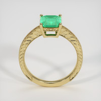 1.38 Ct. Emerald Ring, 18K Yellow Gold 3