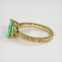 1.38 Ct. Emerald Ring, 18K Yellow Gold 4