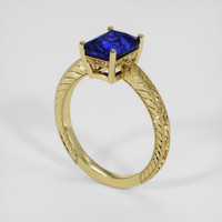 2.32 Ct. Blue Sapphire Ring, 18K Yellow Gold 2