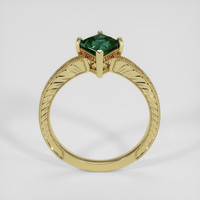 1.44 Ct. Bluish Green Sapphire Ring, 18K Yellow Gold 3