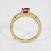 1.09 Ct. Pinkish Brown Sapphire Ring, 18K Yellow Gold 3