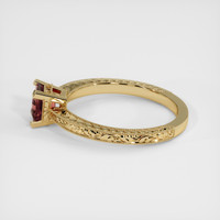 1.09 Ct. Pinkish Brown Sapphire Ring, 18K Yellow Gold 4