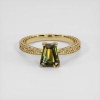 1.55 Ct. Bi Color Sapphire Ring, 18K Yellow Gold 1